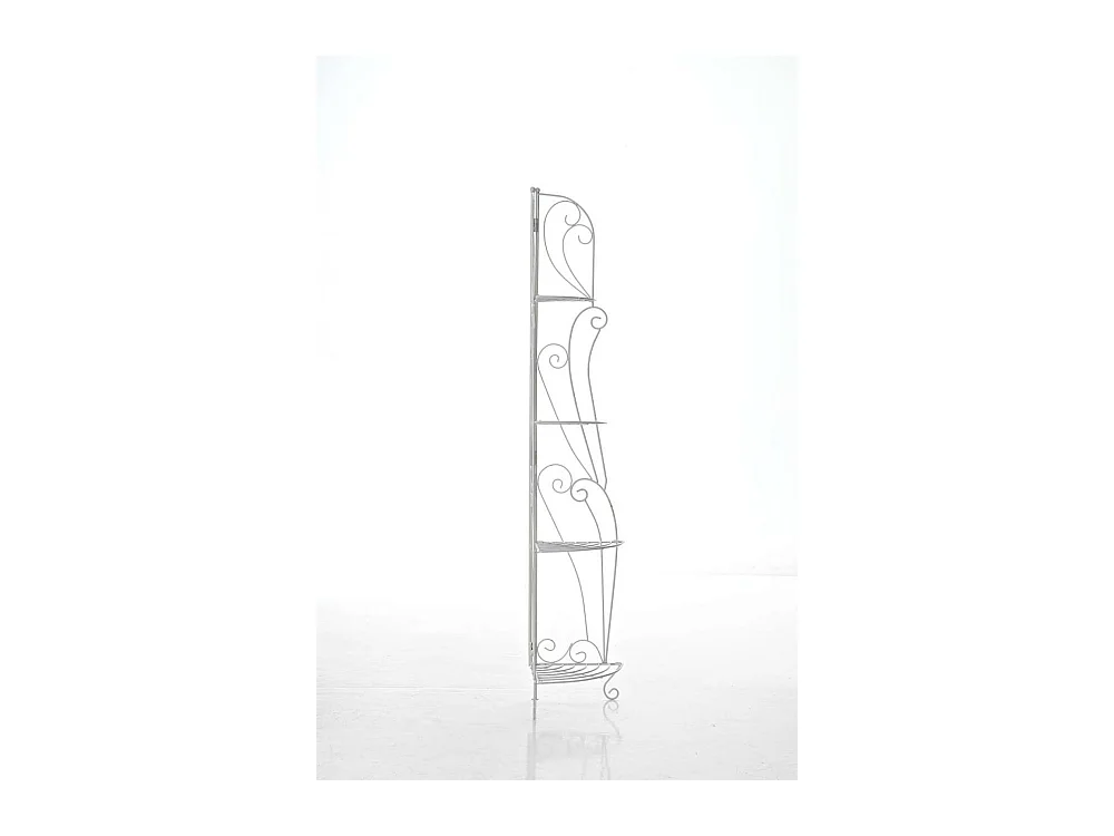 Étagères sur pied - Métal - 40 x 30 x 154cm - Blanc antique - Irma