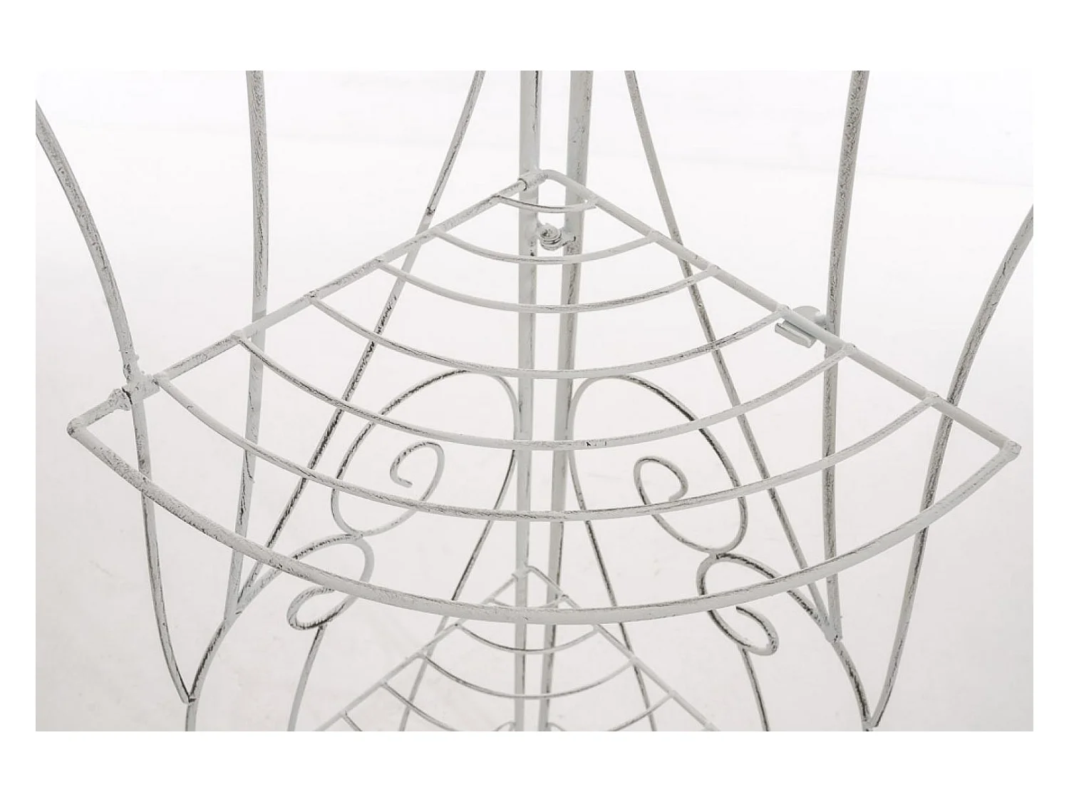 Étagères sur pied - Métal - 40 x 30 x 154cm - Blanc antique - Irma