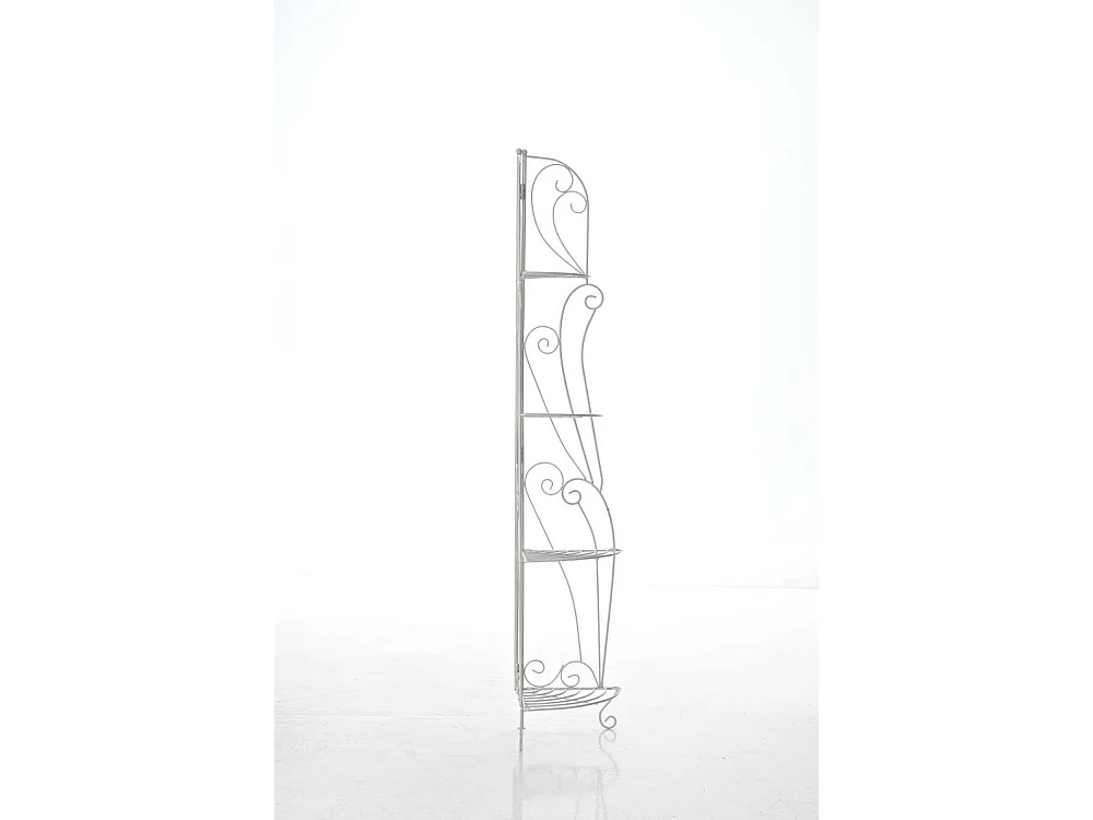 Étagères sur pied - Métal - 40 x 30 x 154cm - Blanc antique - Irma