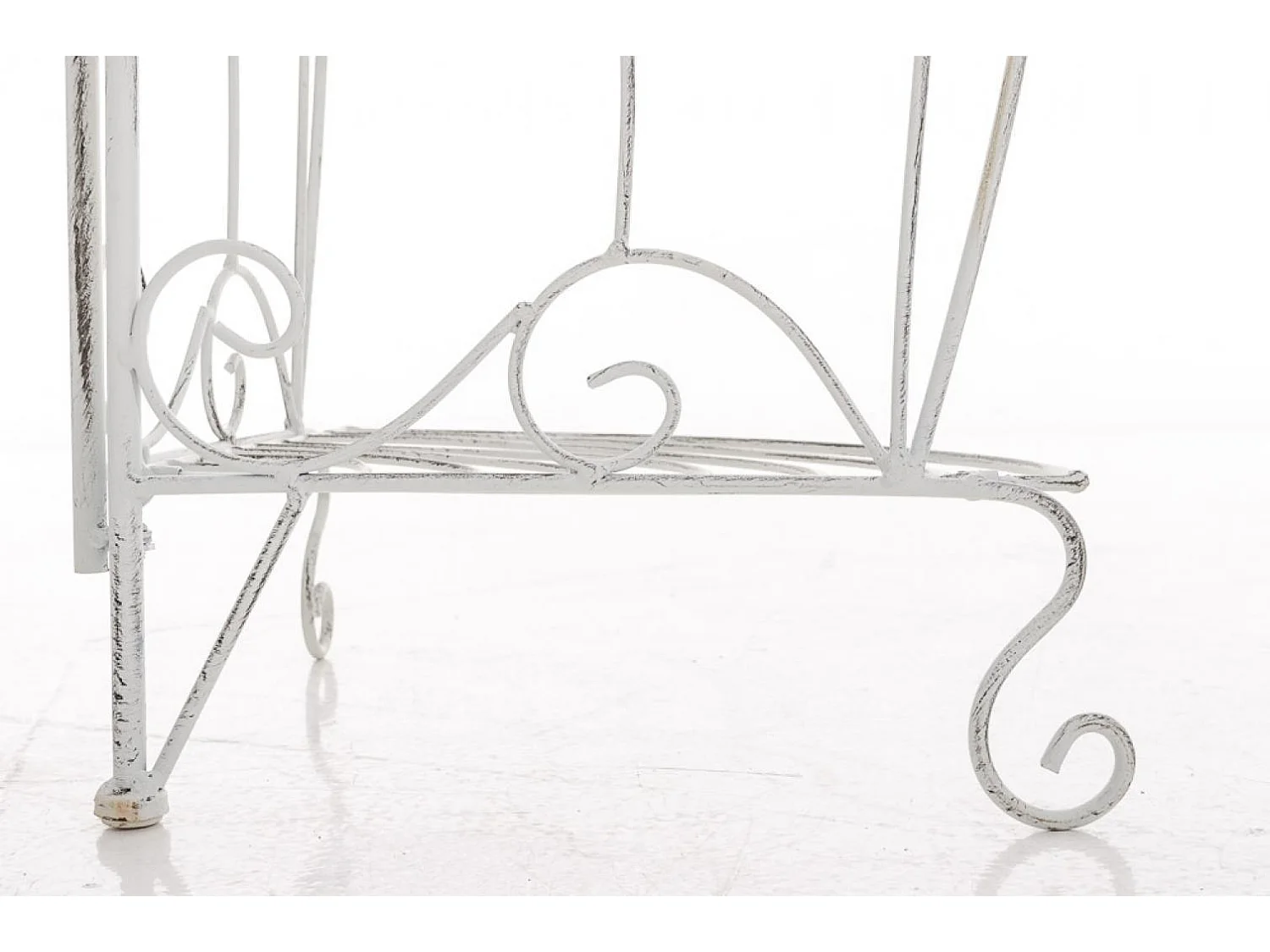 Étagères sur pied - Métal - 40 x 30 x 154cm - Blanc antique - Irma