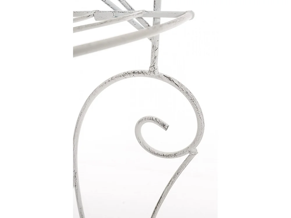 Étagères sur pied - Métal - 40 x 30 x 154cm - Blanc antique - Irma