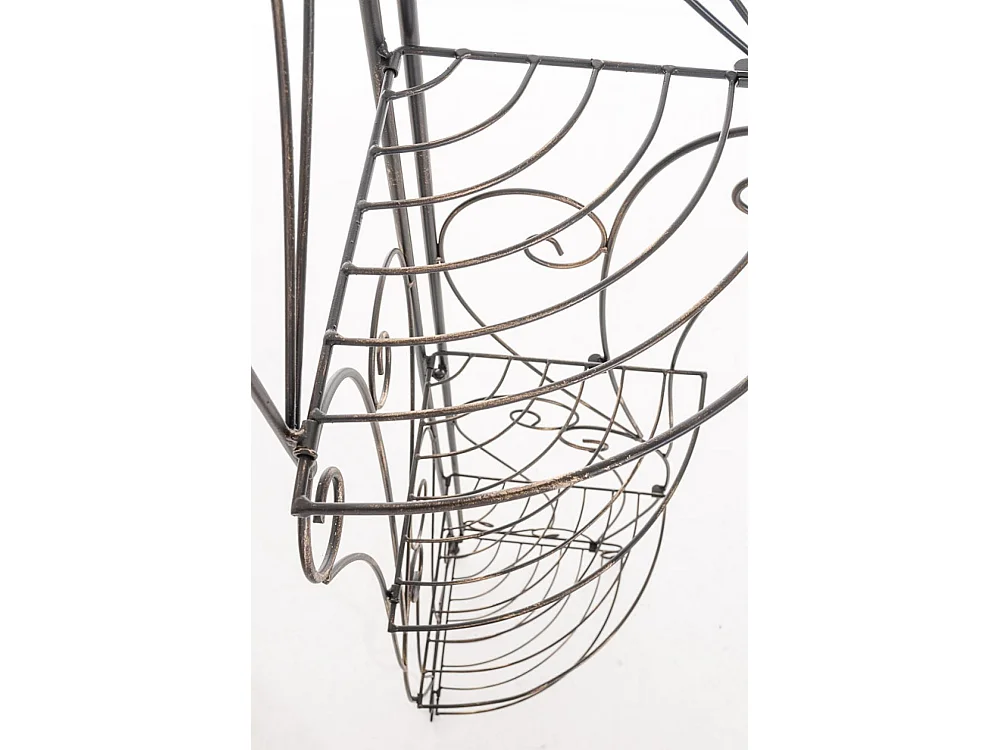 Étagères sur pied - Métal - 40 x 30 x 154cm - Bronze - Irma