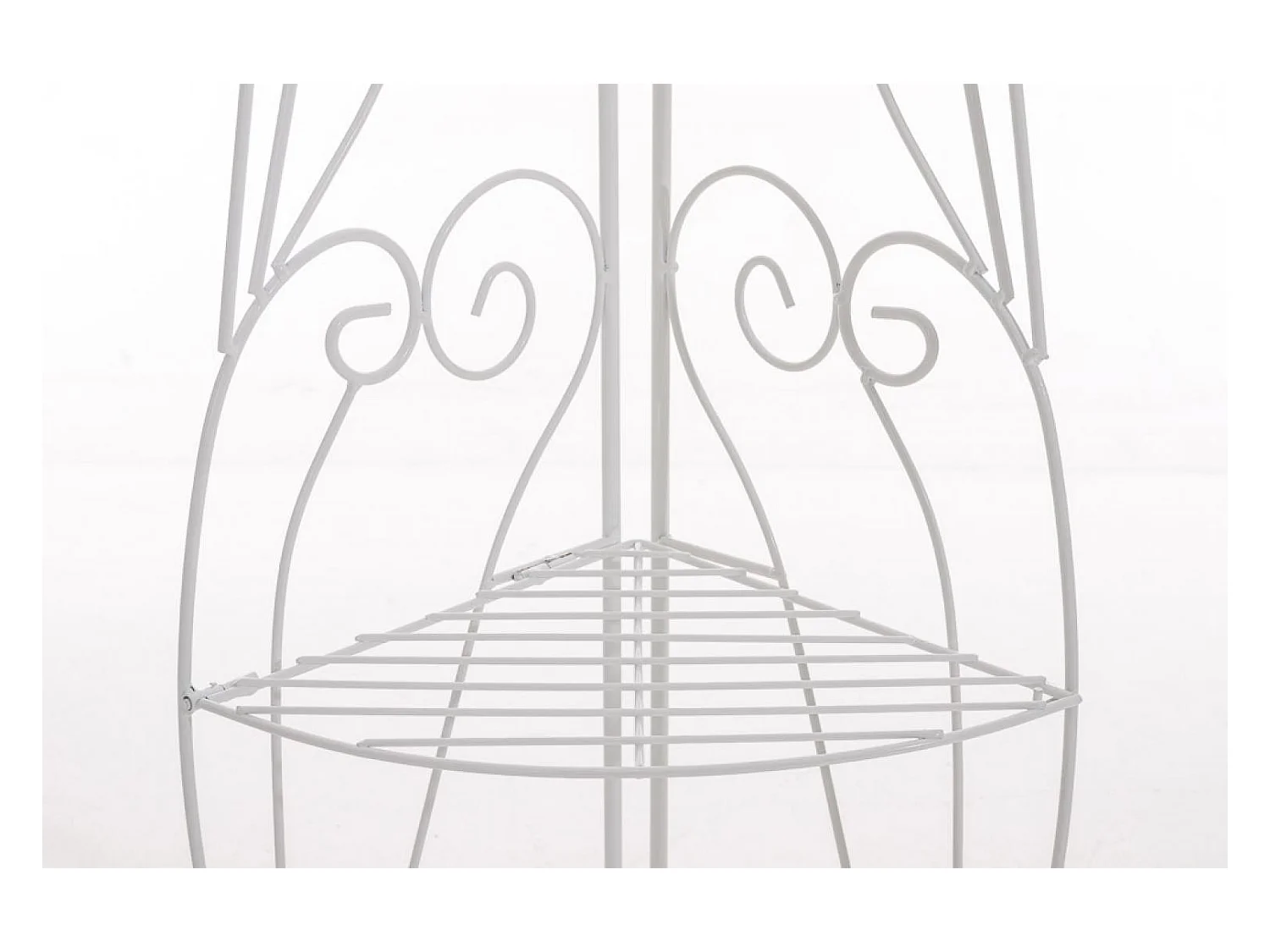 Étagères sur pied - Métal - 40 x 30 x 154cm - Blanc - Irma