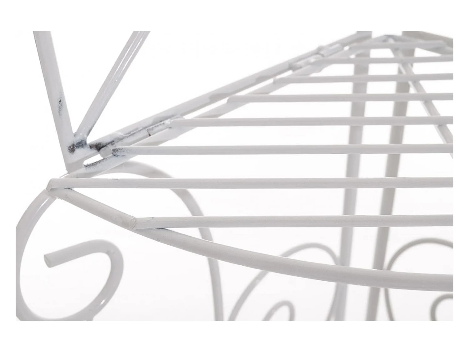 Étagères sur pied - Métal - 40 x 30 x 154cm - Blanc - Irma