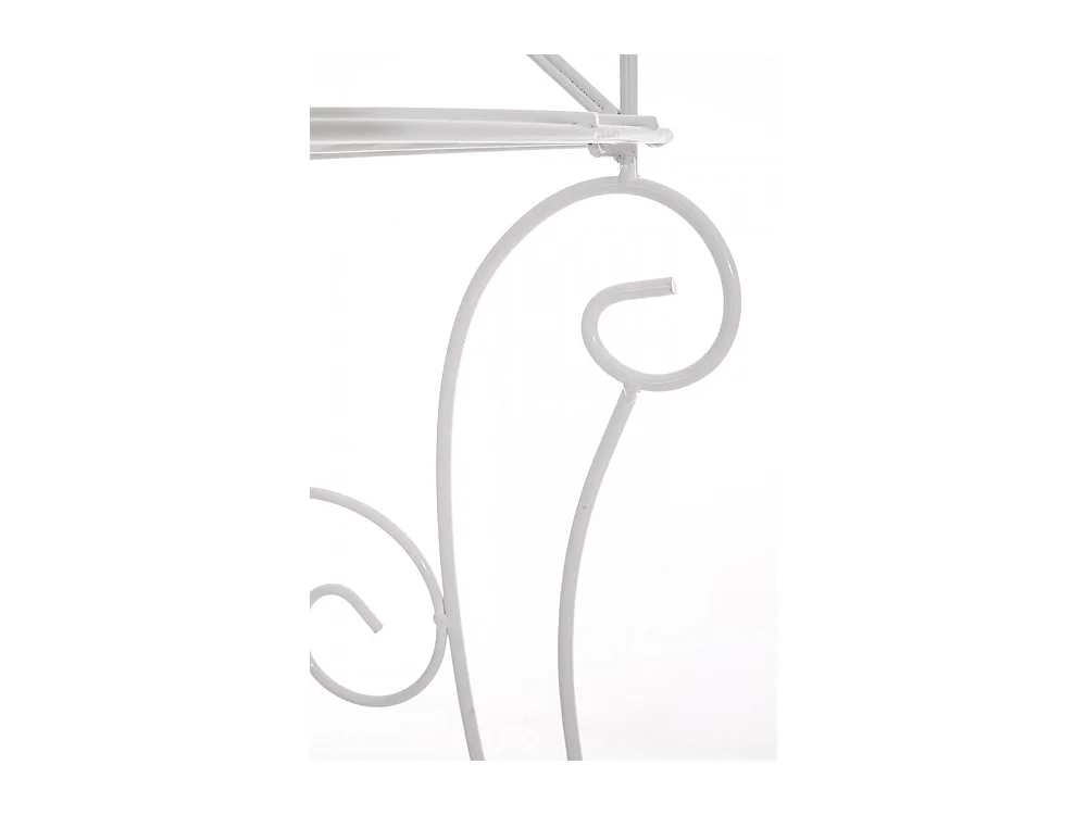 Étagères sur pied - Métal - 40 x 30 x 154cm - Blanc - Irma