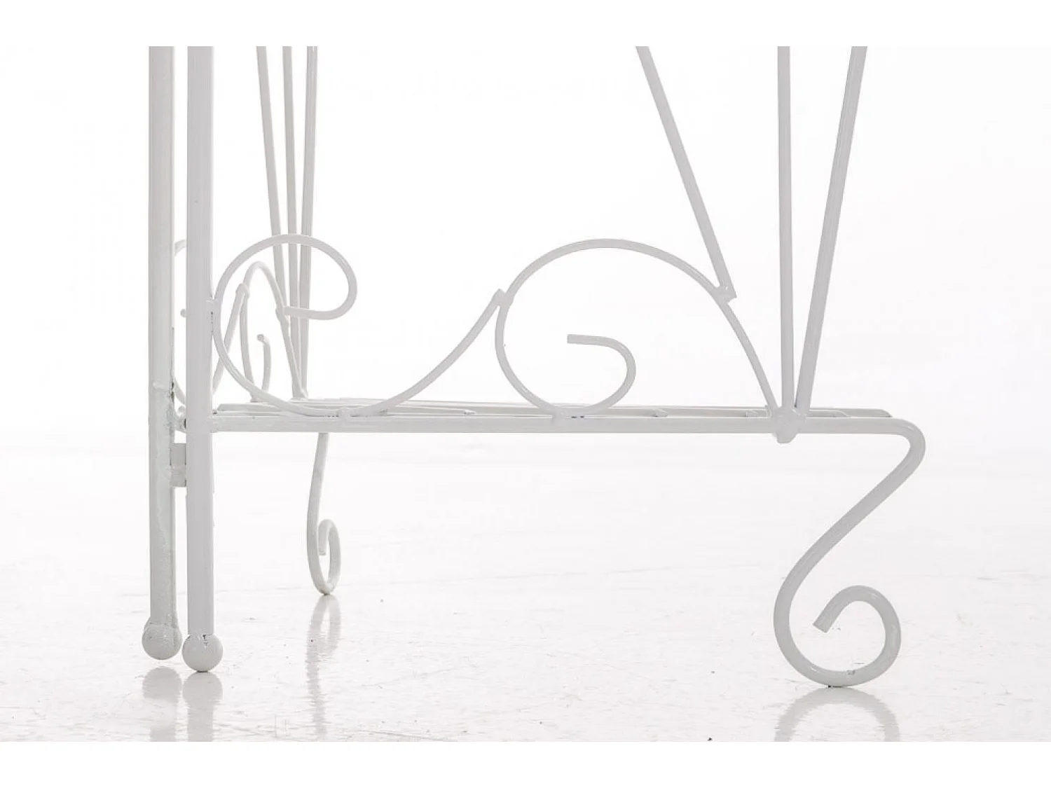 Étagères sur pied - Métal - 40 x 30 x 154cm - Blanc - Irma