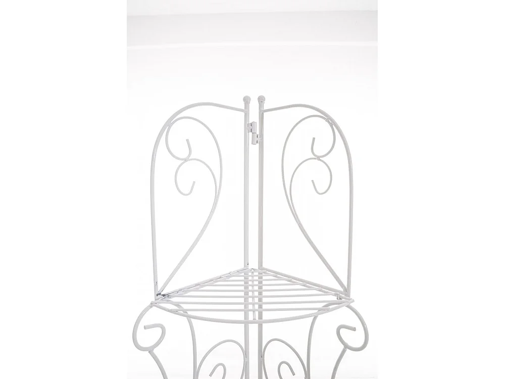 Étagères sur pied - Métal - 40 x 30 x 154cm - Blanc - Irma