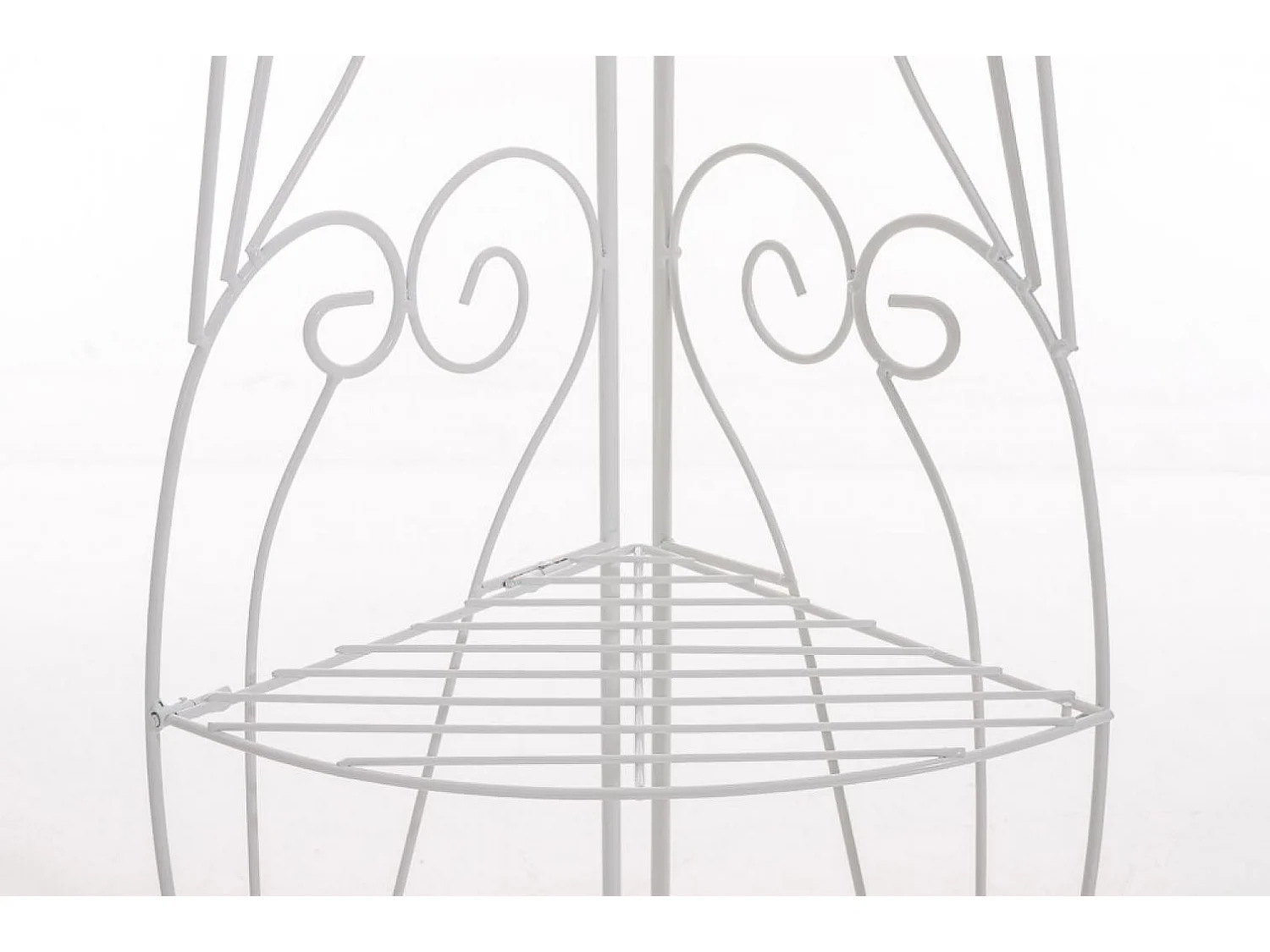 Étagères sur pied - Métal - 40 x 30 x 154cm - Blanc - Irma