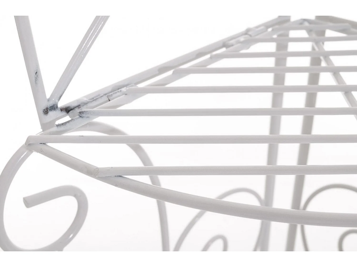 Étagères sur pied - Métal - 40 x 30 x 154cm - Blanc - Irma