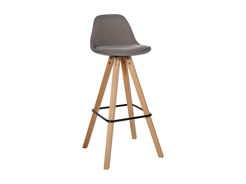 Tabouret de bar - Tissu & Nature - Taupe - Corbin