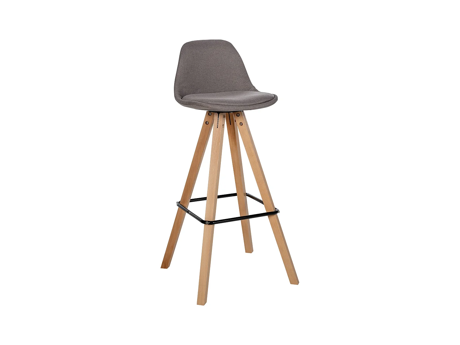 Tabouret de bar - Tissu & Nature - Taupe - Corbin