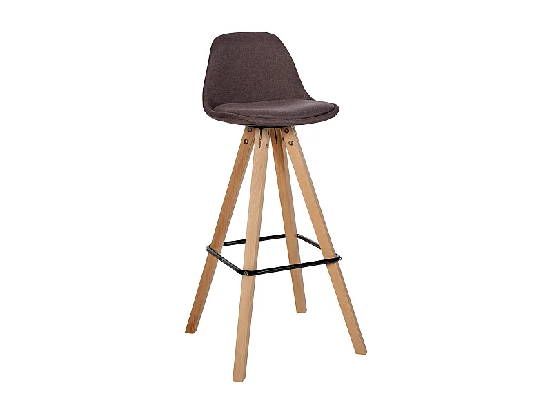 Tabouret de bar - Tissu & Nature - Marron - Corbin