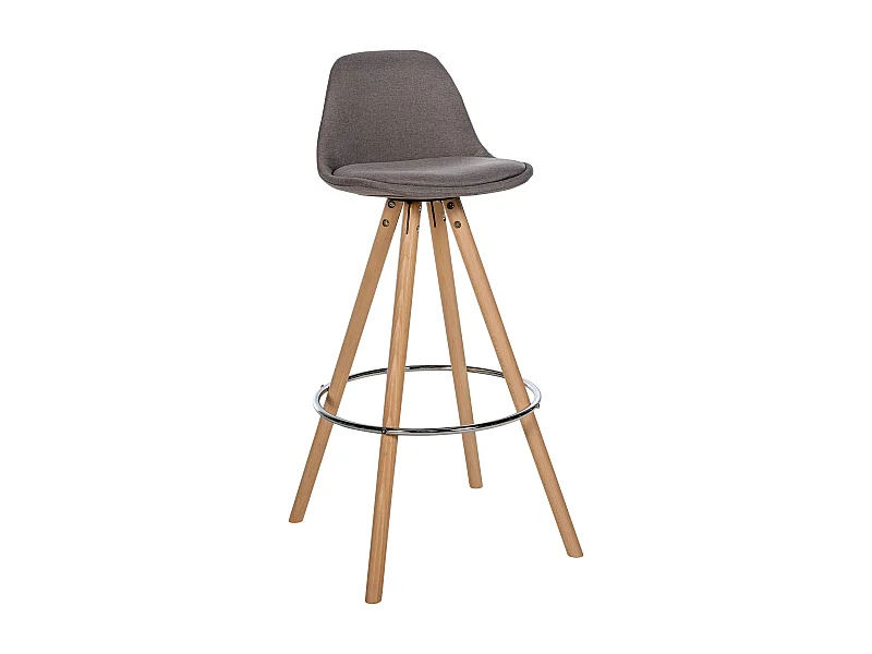 Tabouret de bar - Tissu & Nature - Taupe - Corbin