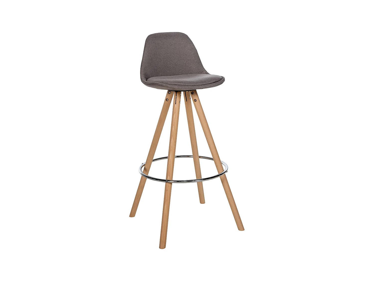 Tabouret de bar - Tissu & Nature - Taupe - Corbin
