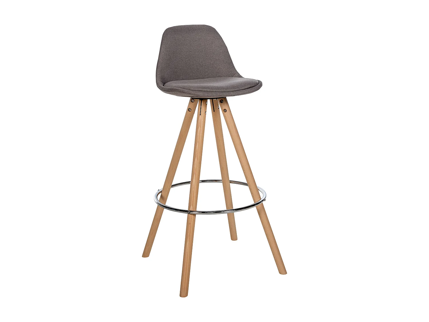 Tabouret de bar - Tissu & Nature - Taupe - Corbin