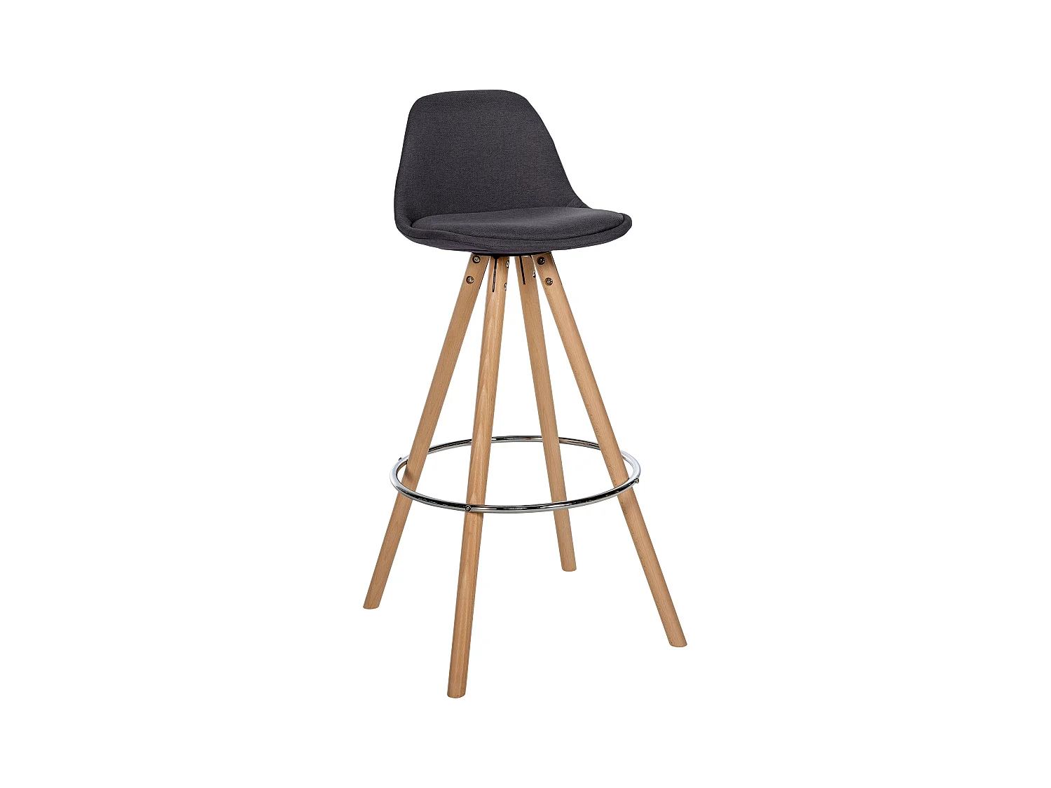 Tabouret de bar - Tissu & Nature - Gris foncé - Corbin