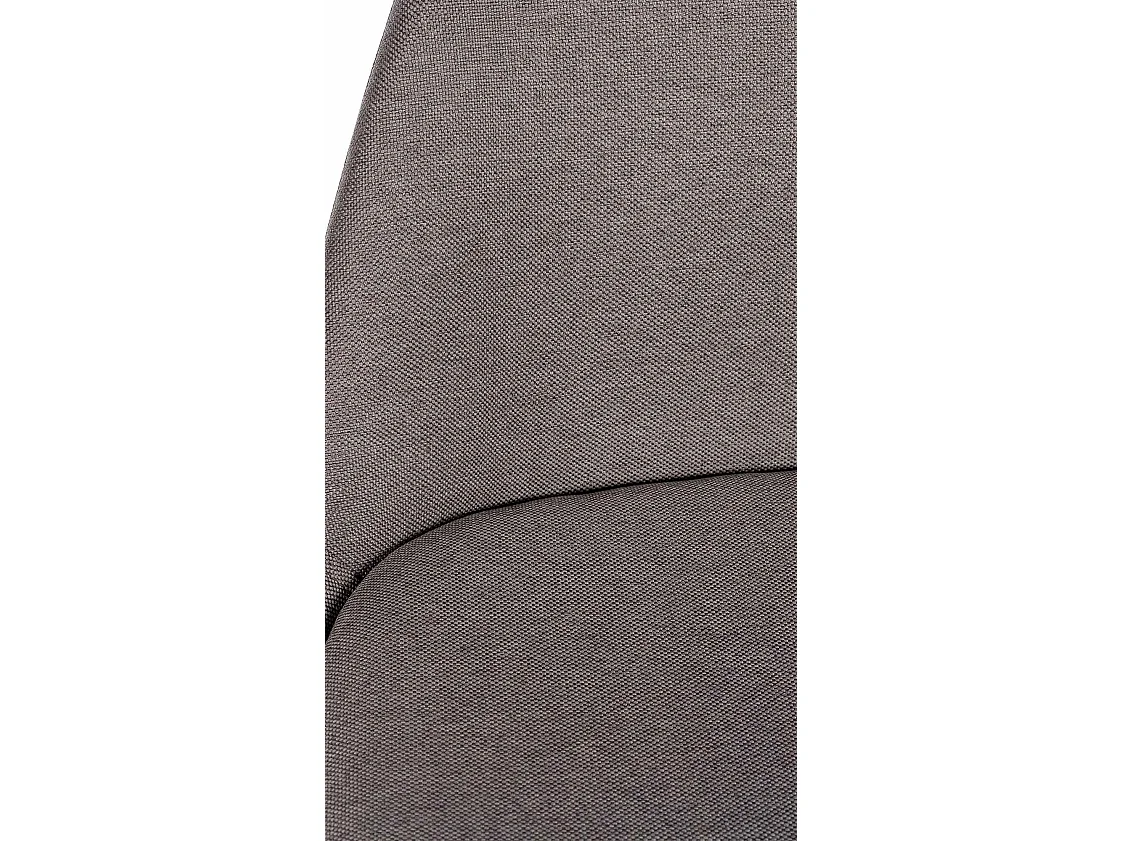 Tabouret de bar - Tissu & Noir - Taupe - Corbin