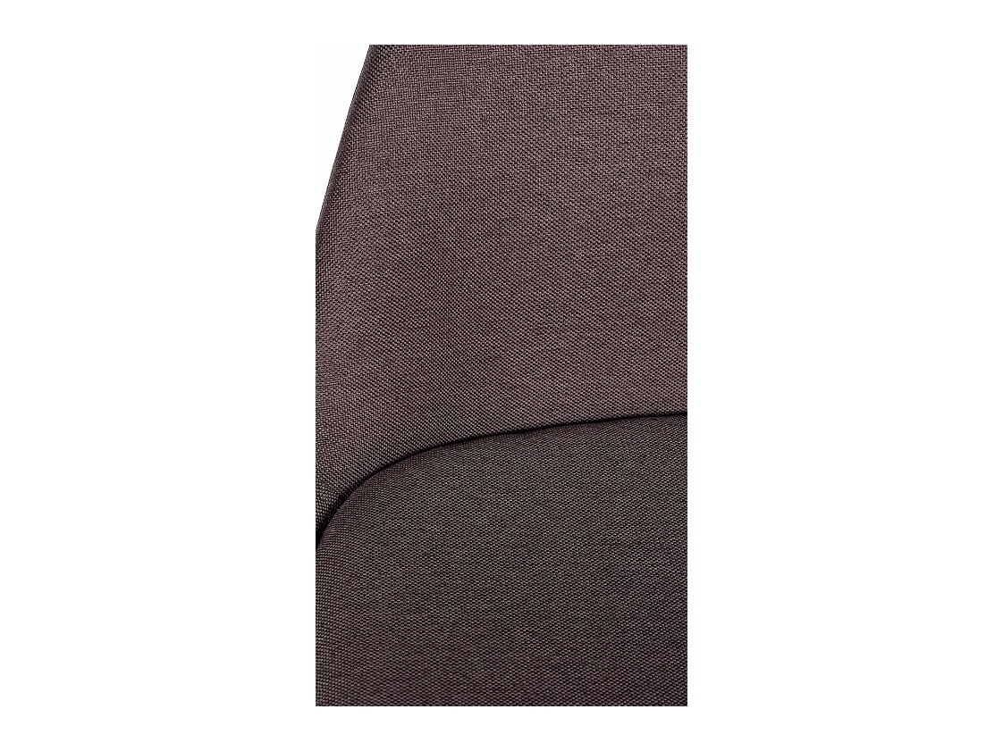 Tabouret de bar - Tissu & Noir - Marron - Corbin