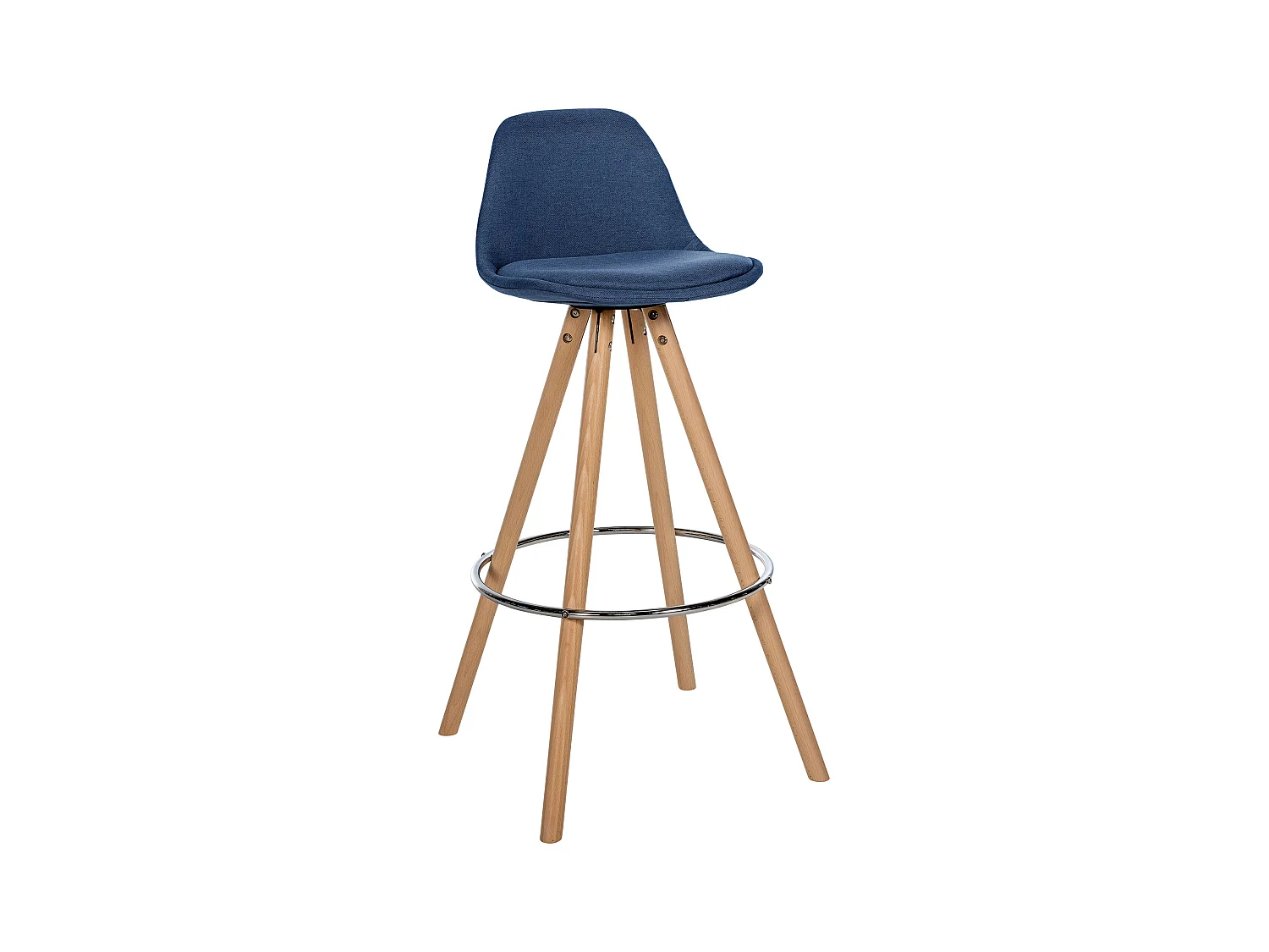 Tabouret de bar - Tissu & Nature - Bleu - Corbin