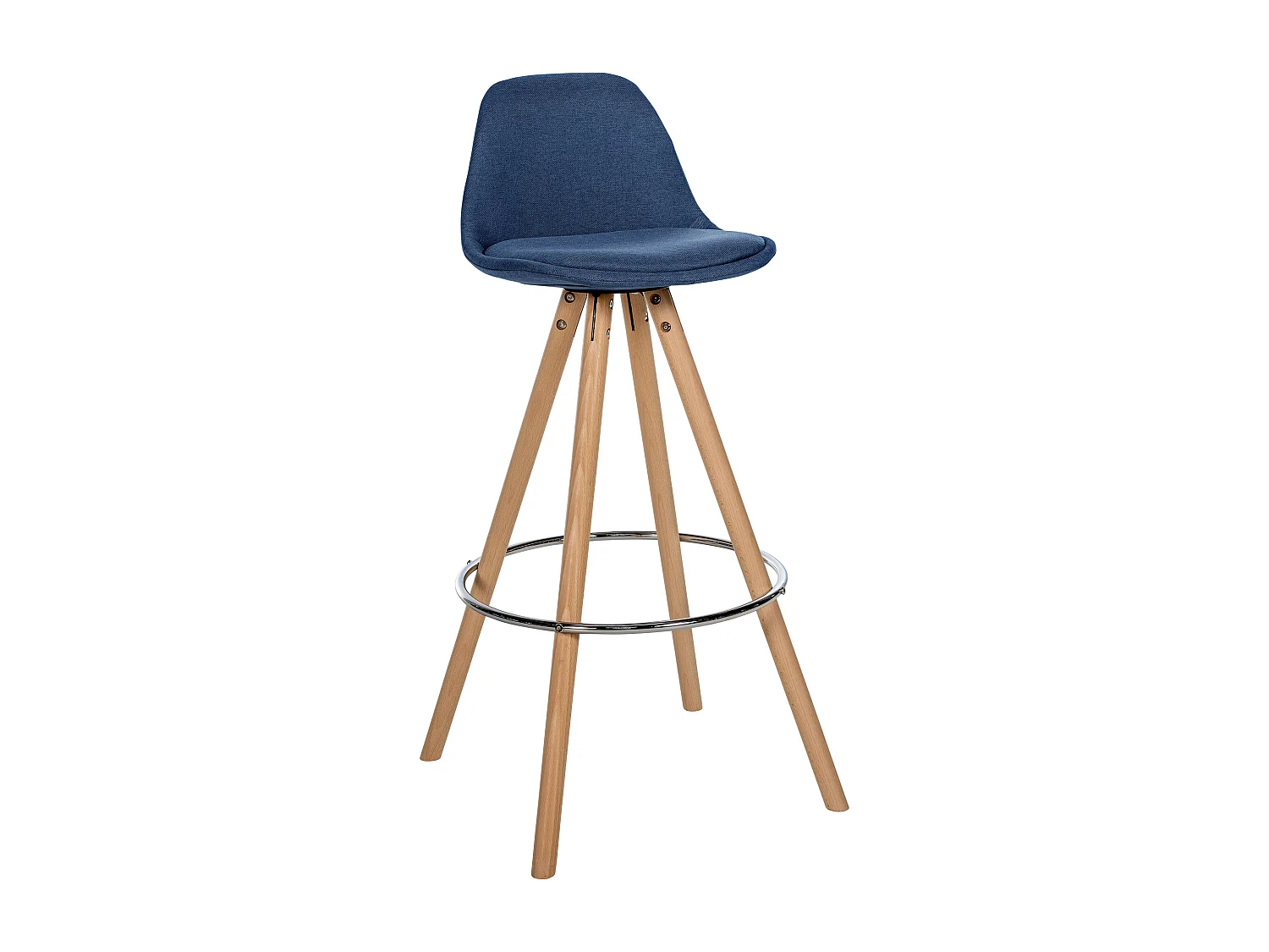 Tabouret de bar - Tissu & Nature - Bleu - Corbin