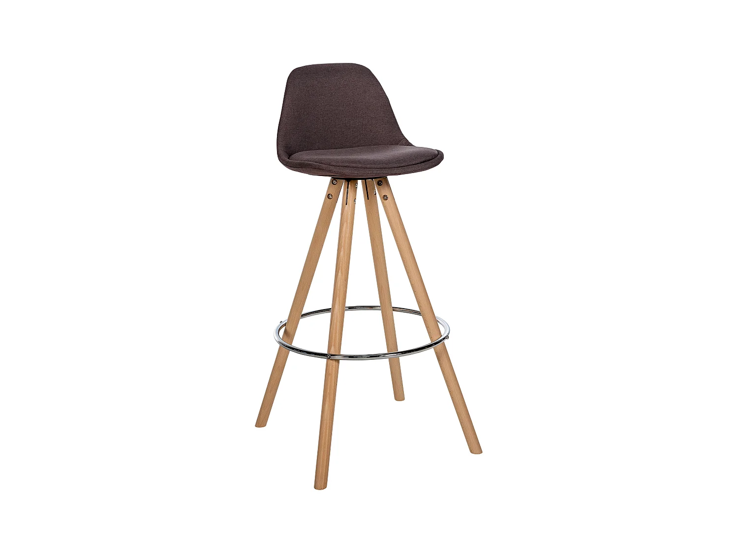 Tabouret de bar - Tissu & Nature - Marron - Corbin