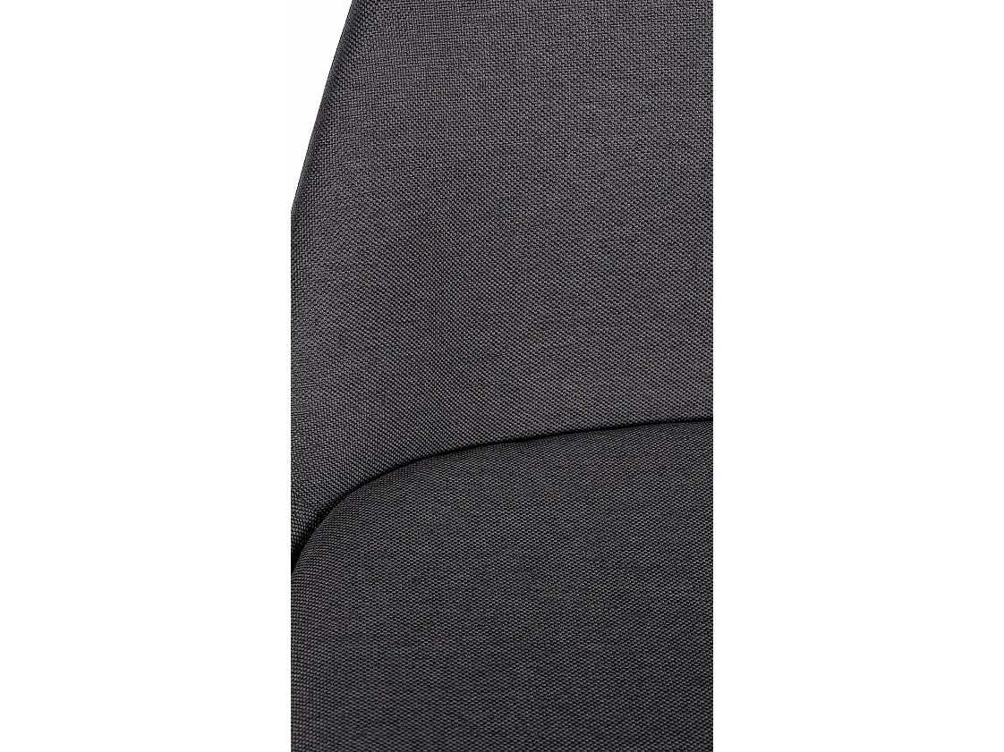 Tabouret de bar - Tissu & Noir - Gris foncé - Corbin