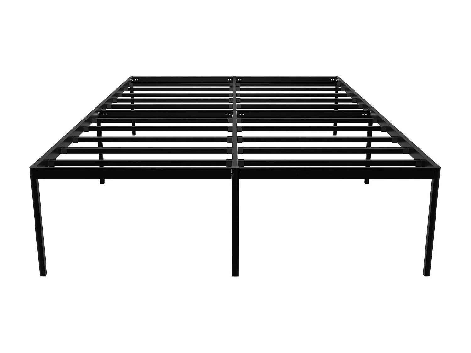 Lit en métal - Métal - 200x140x41 cm - Noir - Hamlin