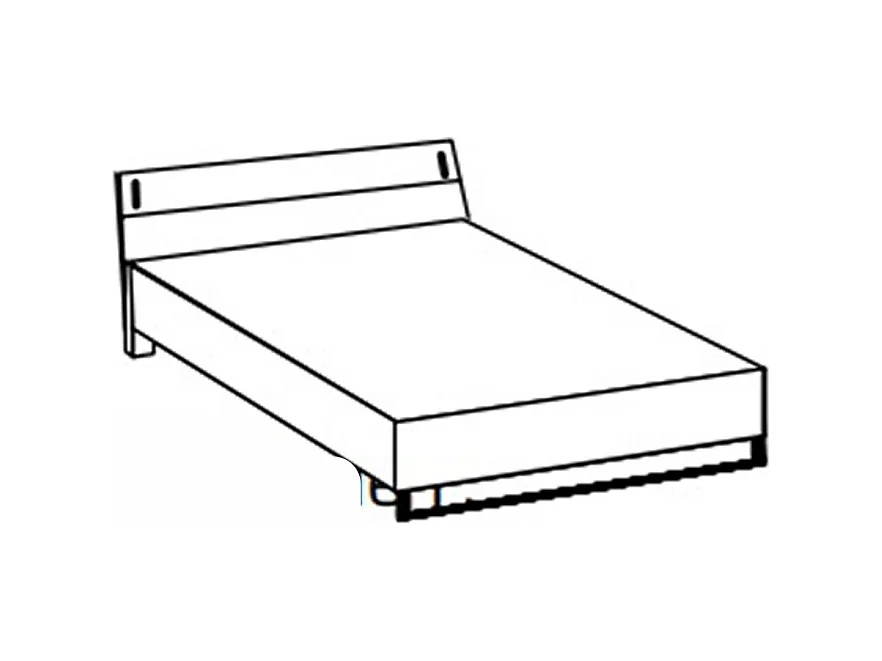 Lit adulte coloris graphite et verre noir, rechampis graphite - longueur 188 x profondeur 210 x hauteur 93 cm