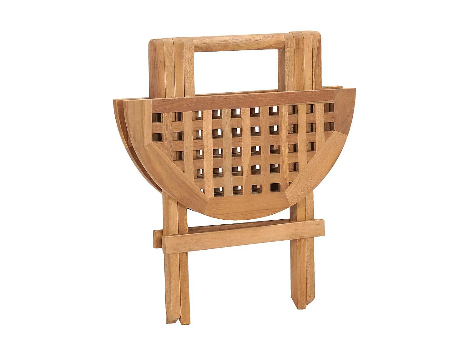 Set da Pranzo Giardino Pieghevole 3 pz Cuscino Massello di Teak