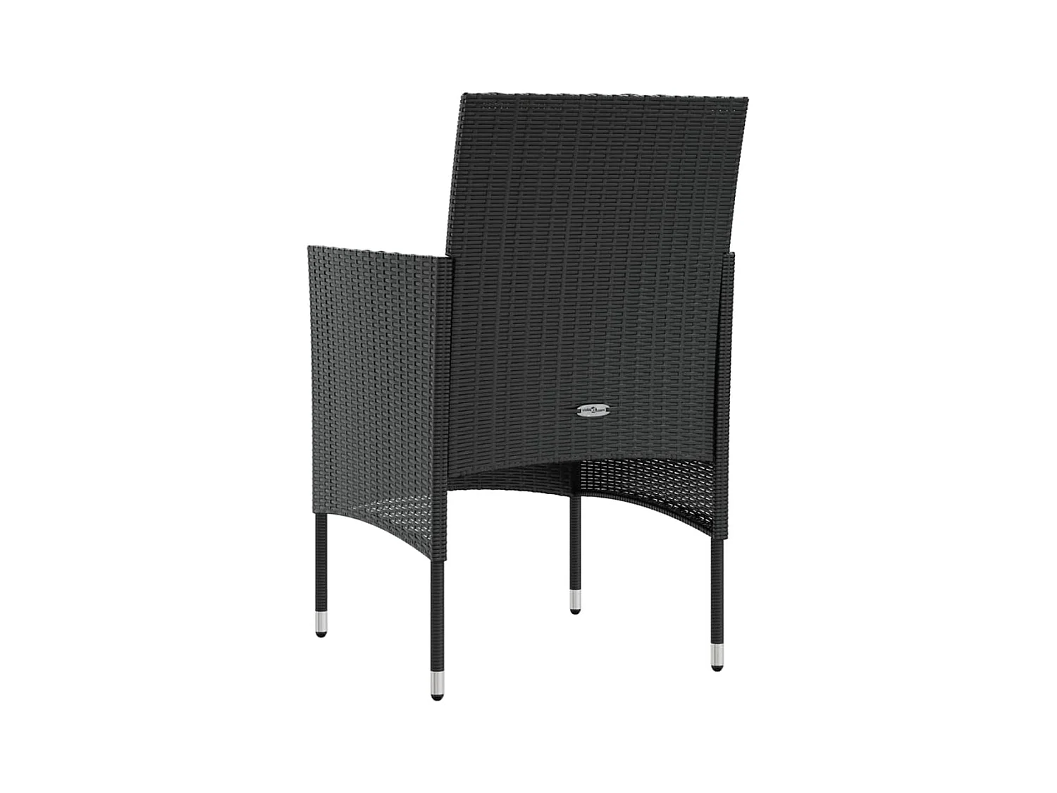 Salon de jardin 16 pcs avec coussins Résine tressée Noir