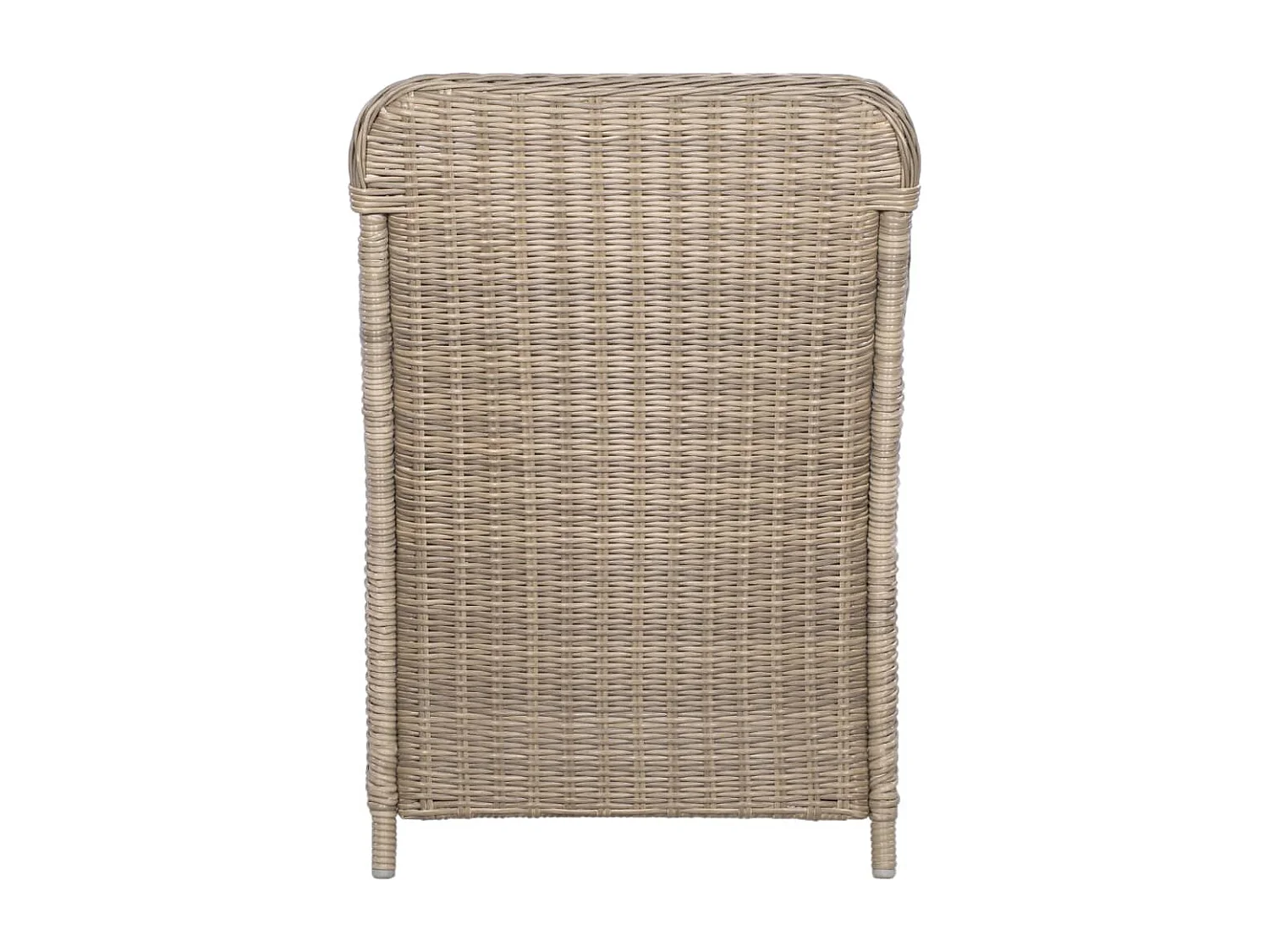 7 pcs conjunto de jantar para jardim castanho