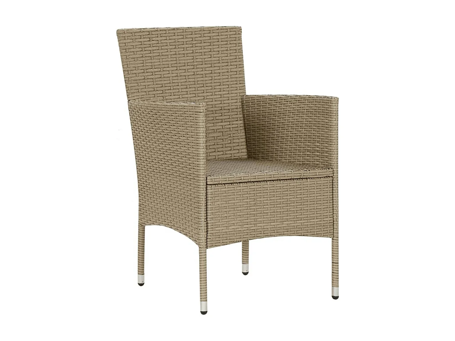 9-tlg. Garten-Essgruppe mit Kissen Poly Rattan Beige