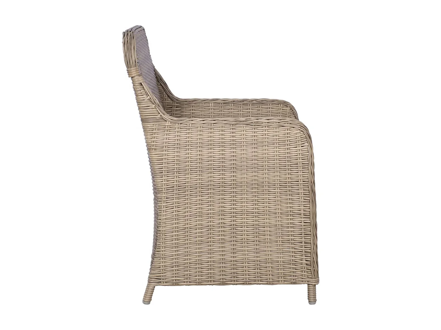 Ensemble à manger de jardin 7 pcs Marron