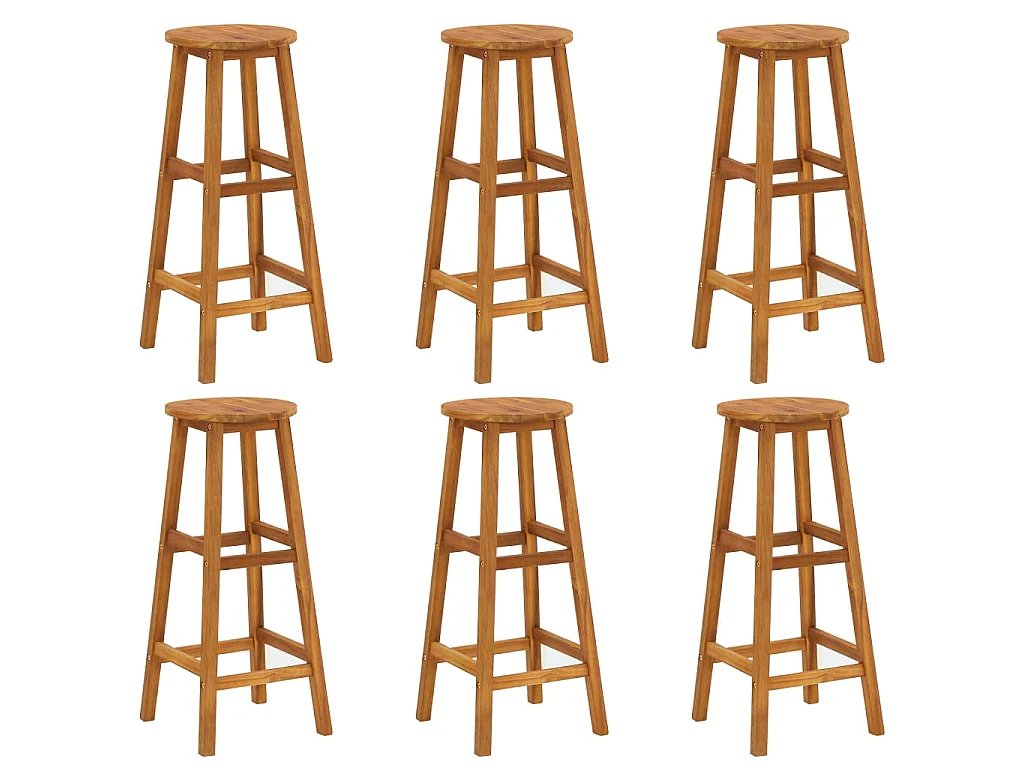 7-delige Tuinbarset massief acaciahout