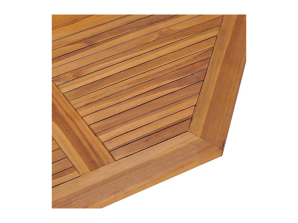 Ensemble à manger d'extérieur pliable 5 pcs Bois solide de teck