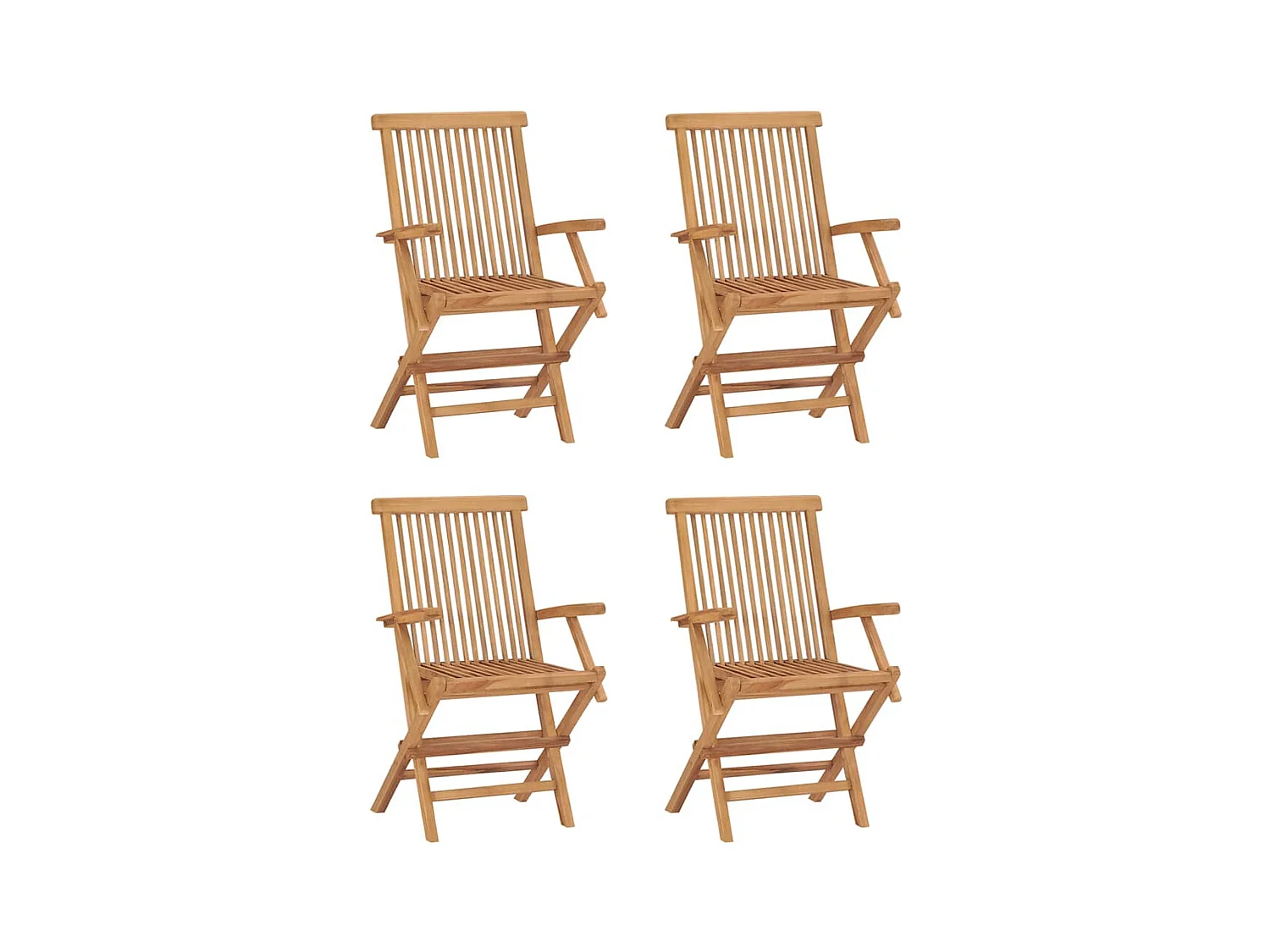 Ensemble à manger d'extérieur pliable 5 pcs Bois solide de teck
