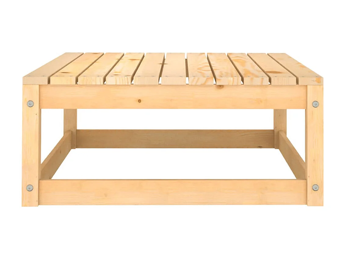 Salon de jardin 10 pcs bois de pin massif