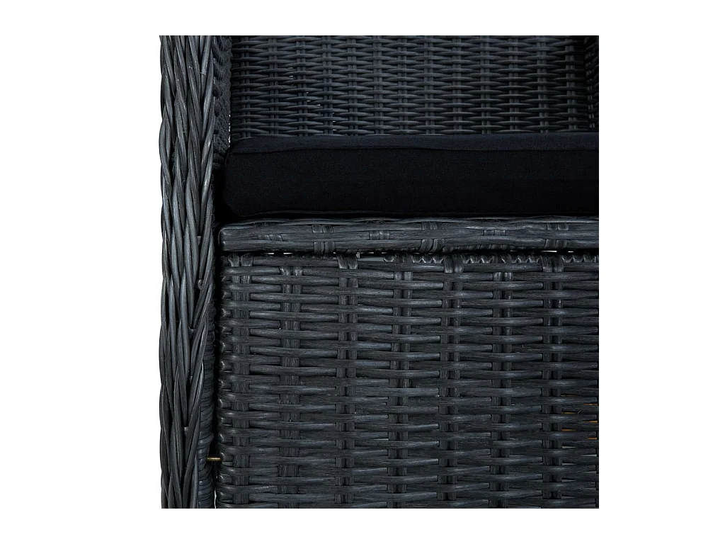 Ensemble à manger de jardin 7 pcs Gris foncé