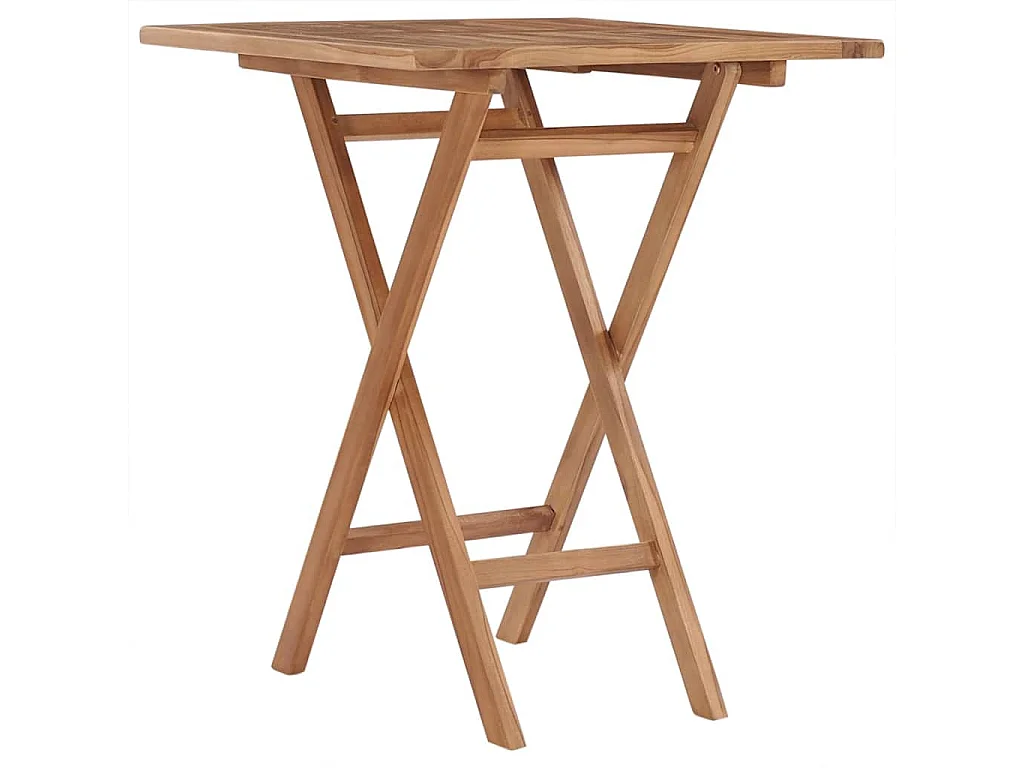 Juego de comedor para jardín 3 piezas madera maciza de teca
