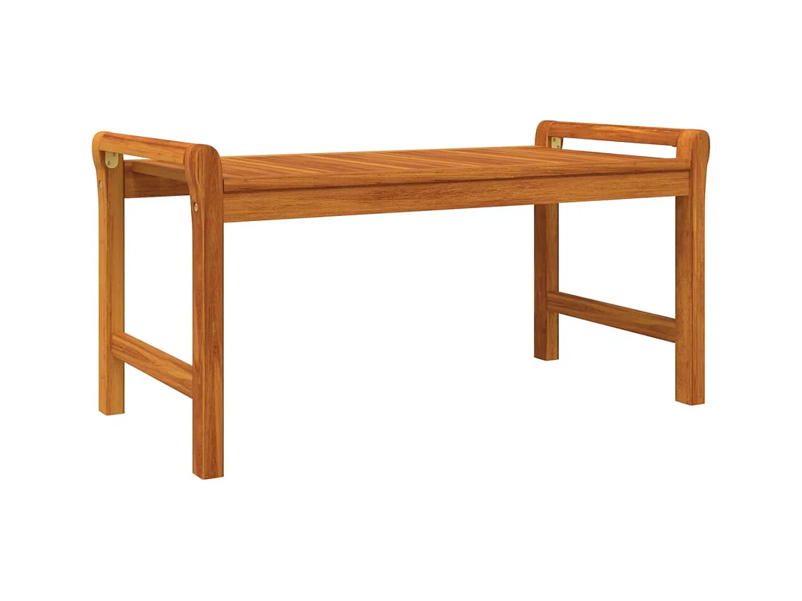 Salon de jardin 3 pcs avec coussins bois massif d'acacia