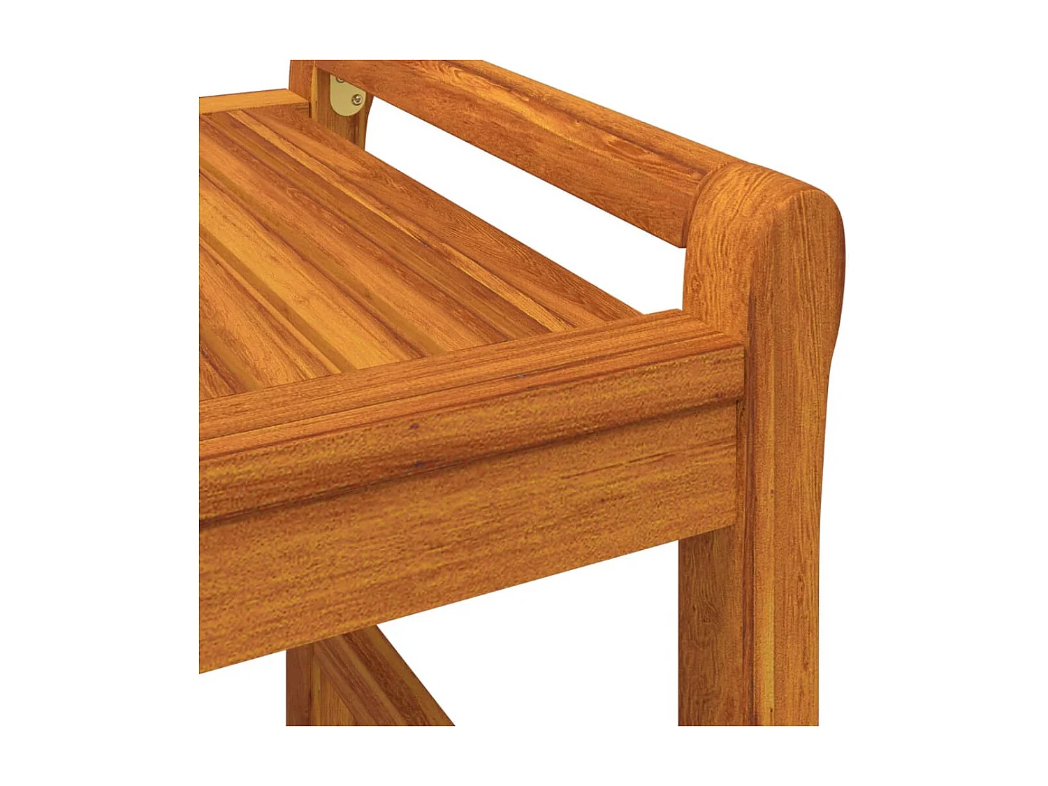 Salon de jardin 3 pcs avec coussins bois massif d'acacia