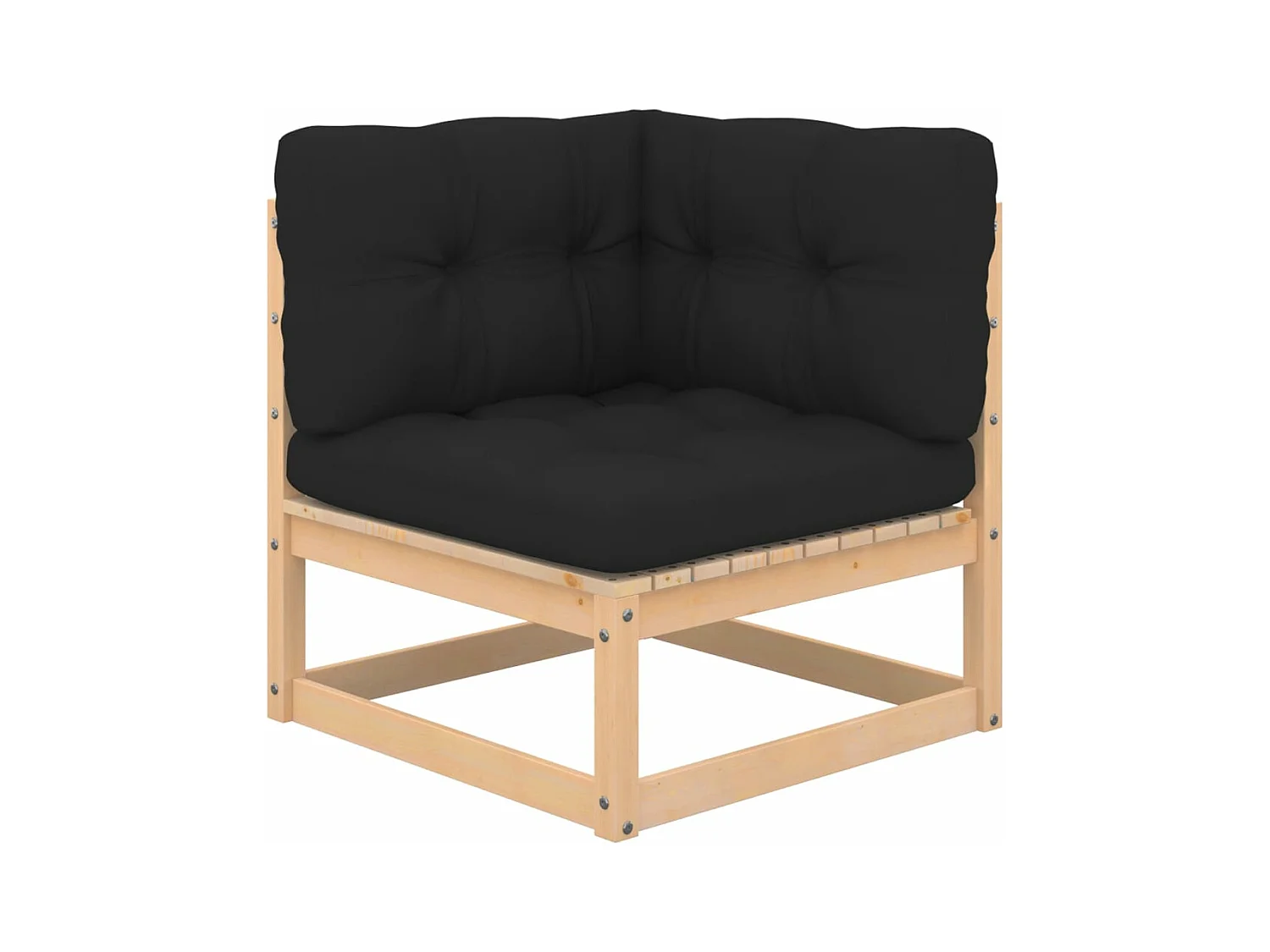 Set Divani da Giardino 4 pz con Cuscini Legno Massello di Pino