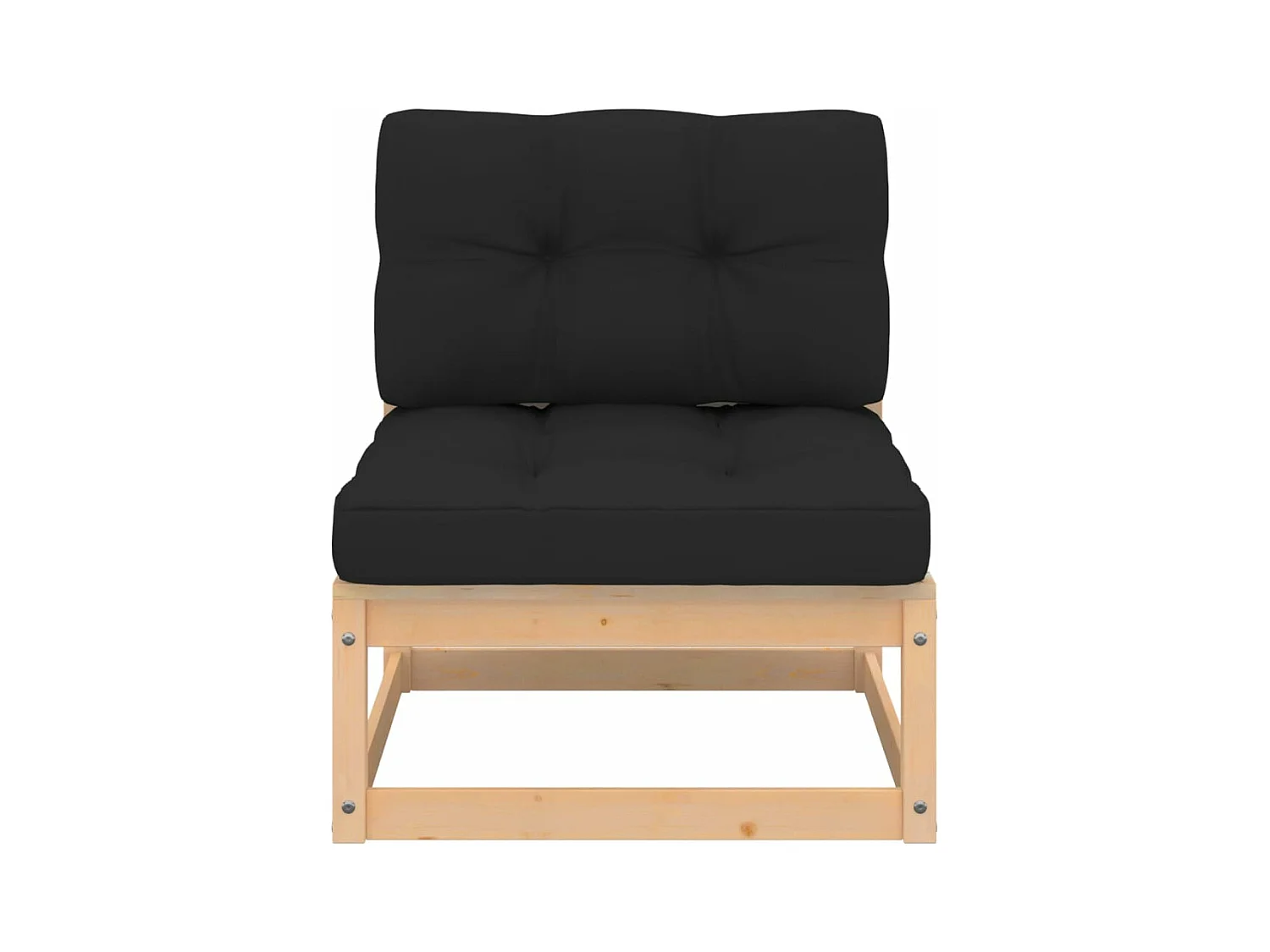 Set Divani da Giardino 4 pz con Cuscini Legno Massello di Pino