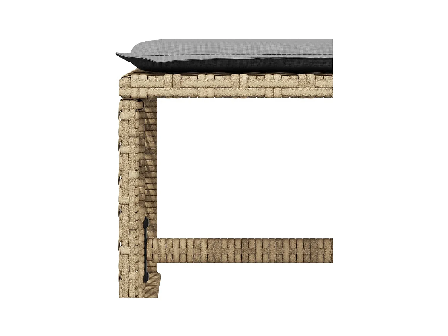 Ensemble à manger de jardin et coussins 15 pcs beige