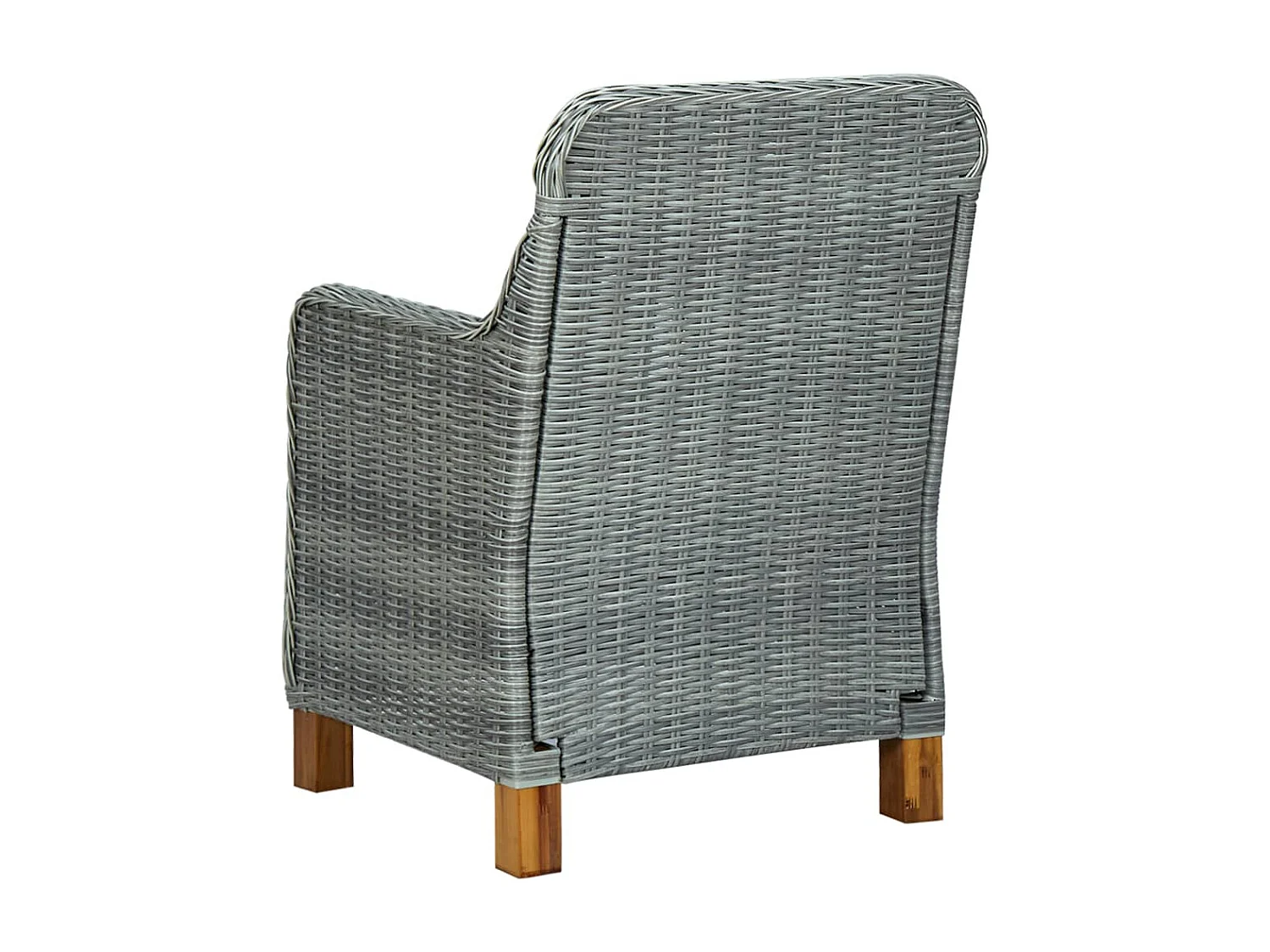 Ensemble à manger de jardin 7 pcs Gris clair