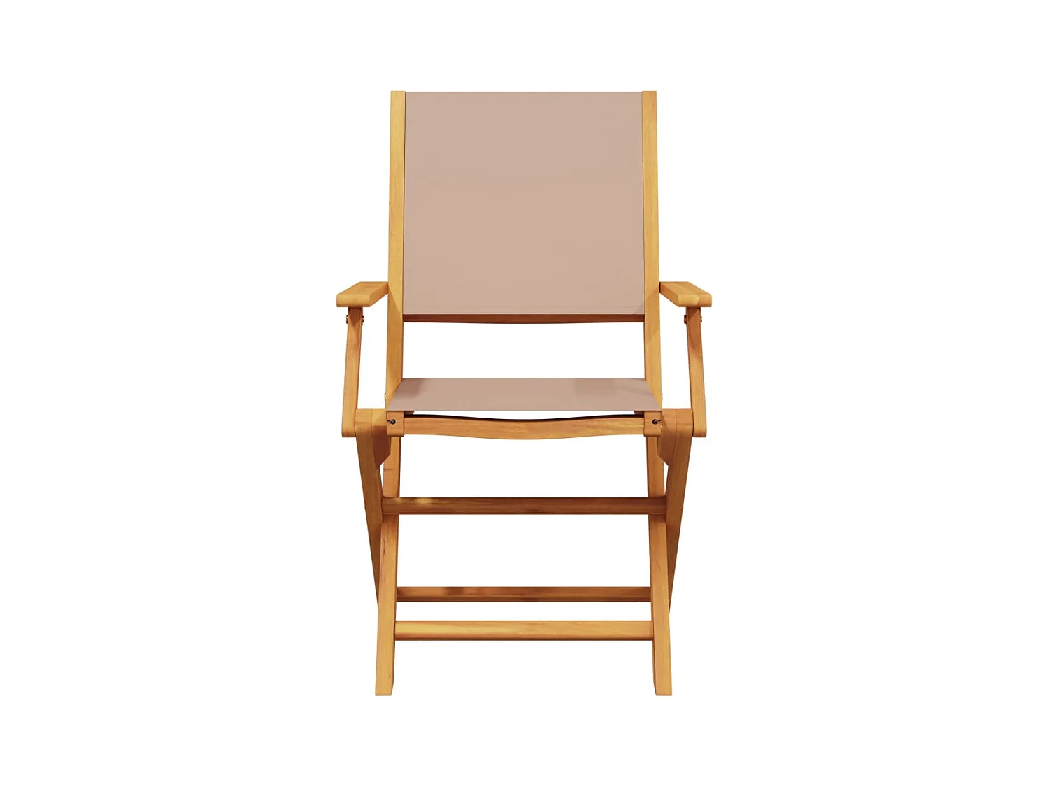 7-tlg. Garten-Essgruppe Stoff und Massivholz Taupe