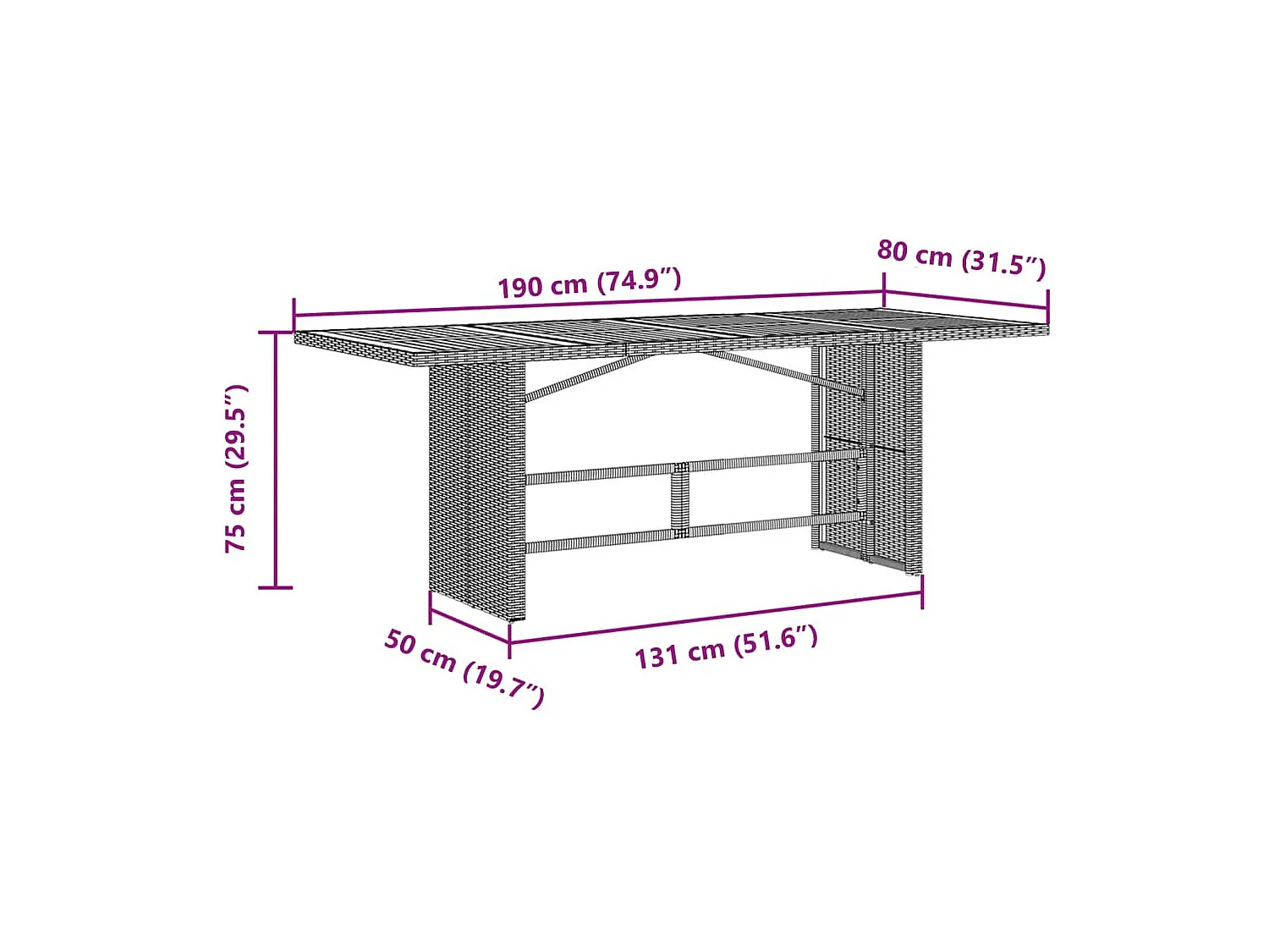 Ensemble à manger de jardin 9pcs coussins noir résine tressée