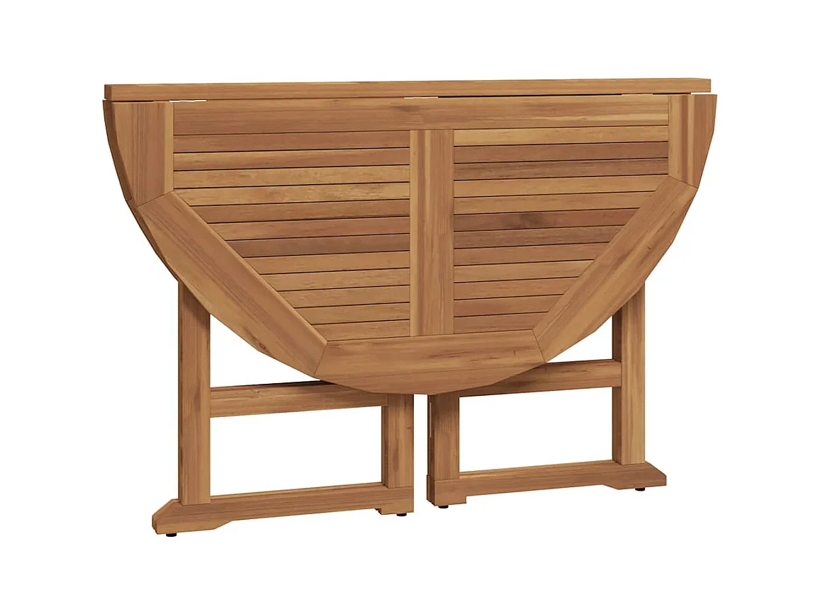 Ensemble à dîner d'extérieur pliable 5 pcs Bois solide de teck