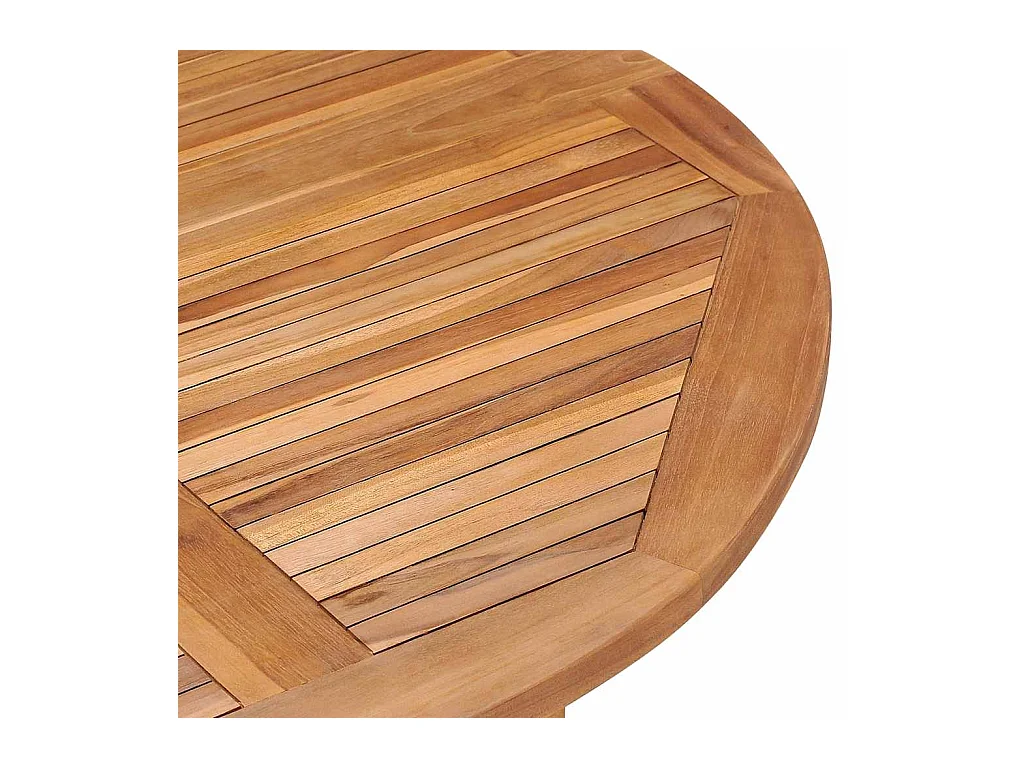 Ensemble à dîner d'extérieur pliable 5 pcs Bois solide de teck