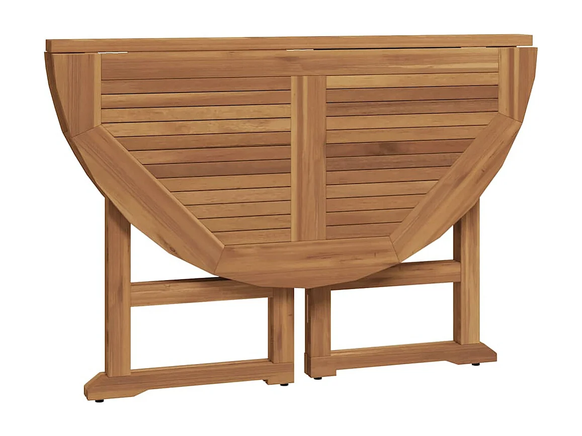 Ensemble à dîner d'extérieur pliable 5 pcs Bois solide de teck